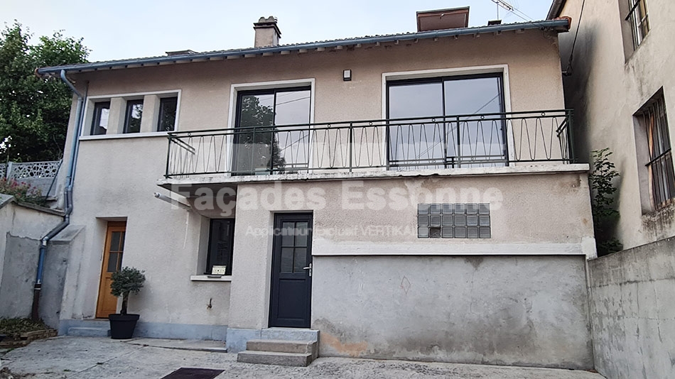 Réparation des fissures à Draveil, rénovation extérieure en cours